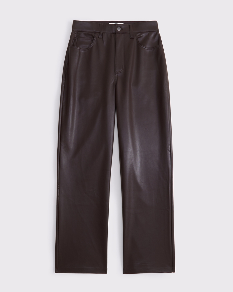 Curve Love Vegan Leather 90s Relaxed Pant