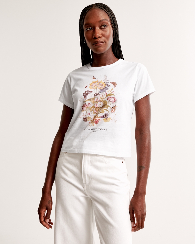 Short-Sleeve Fitzwilliam Museum Graphic Skimming Tee