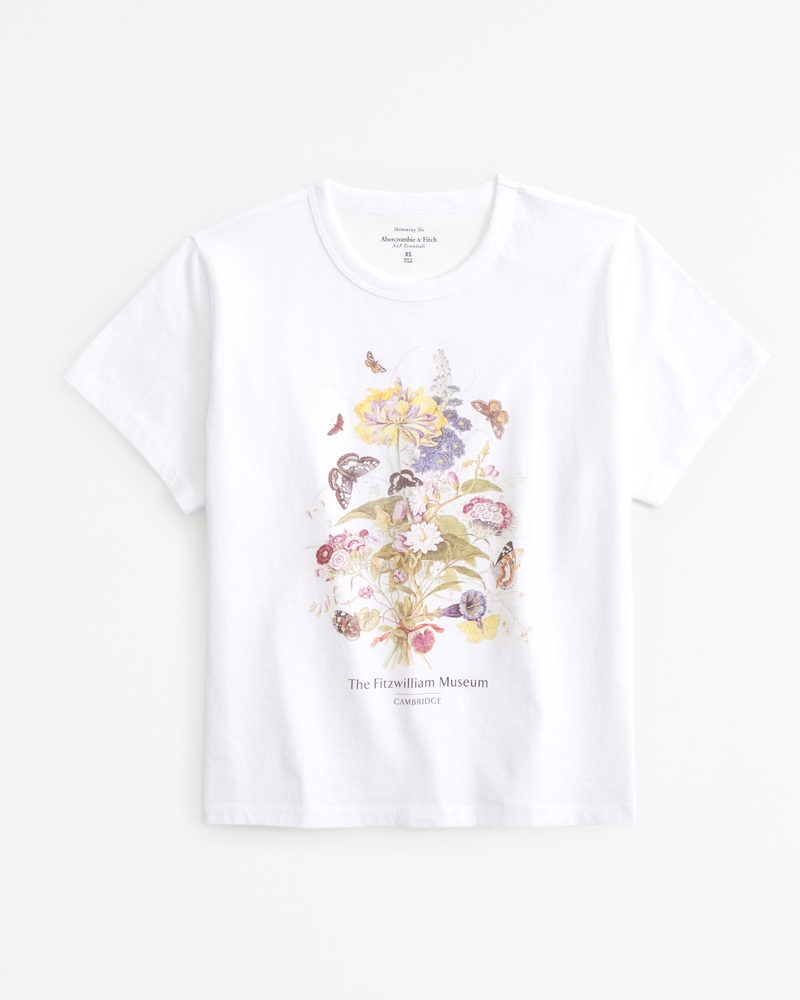 Short-Sleeve Fitzwilliam Museum Graphic Skimming Tee(white,XXS)