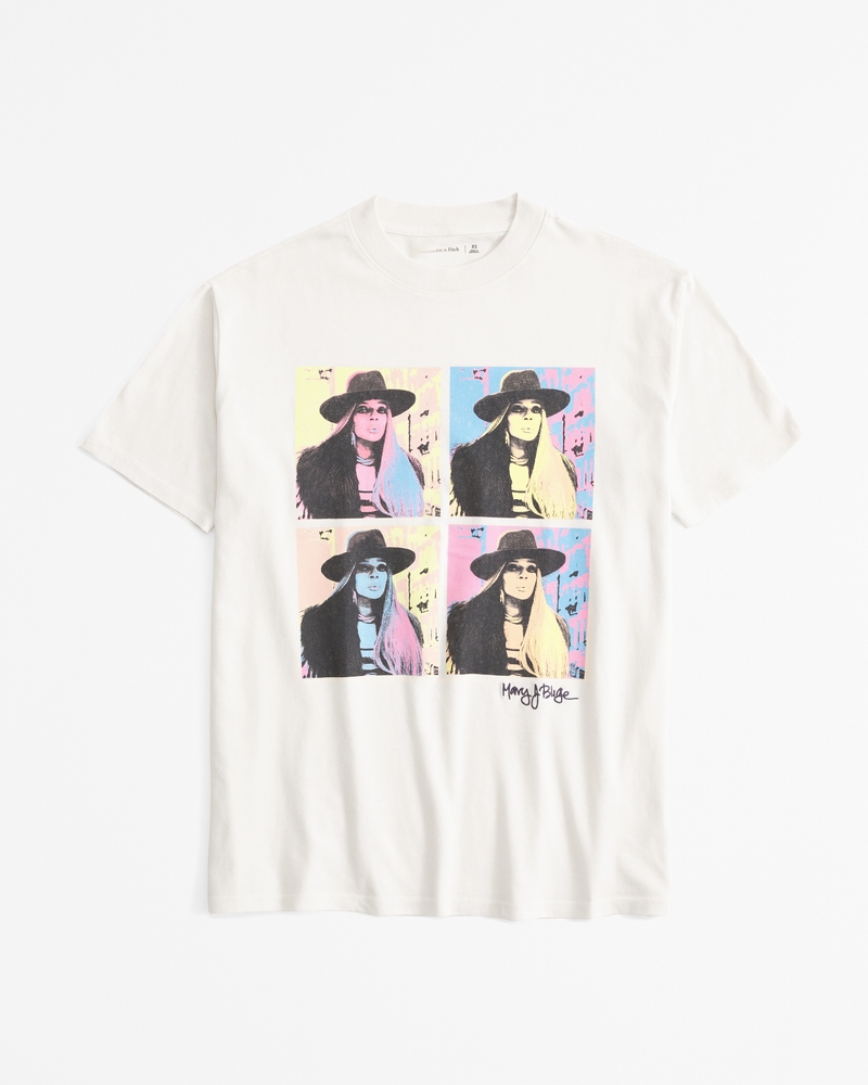 Oversized Mary J. Blige Graphic Tee
