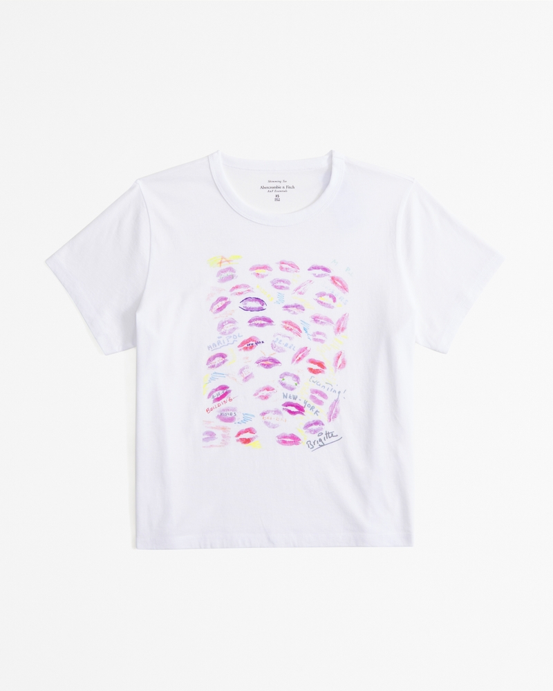 Short-Sleeve Maripol Graphic Skimming Tee