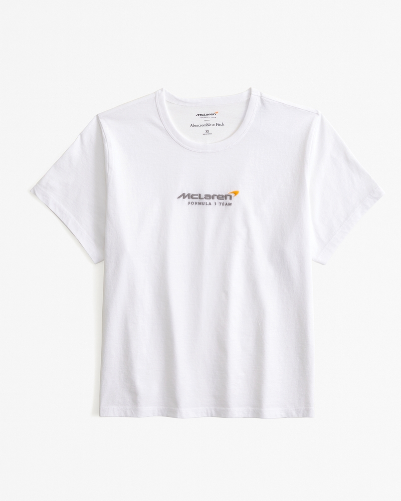 Short-Sleeve McLaren Graphic Skimming Tee(white,XXS)