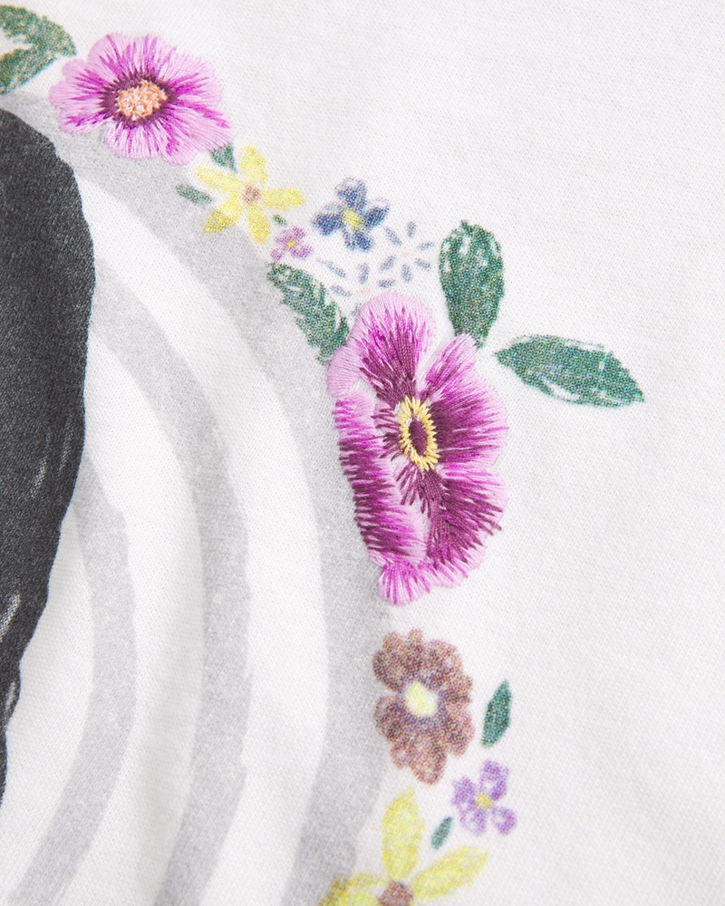 Oversized Alanis Morissette Graphic Tee(feather gray,XXS)