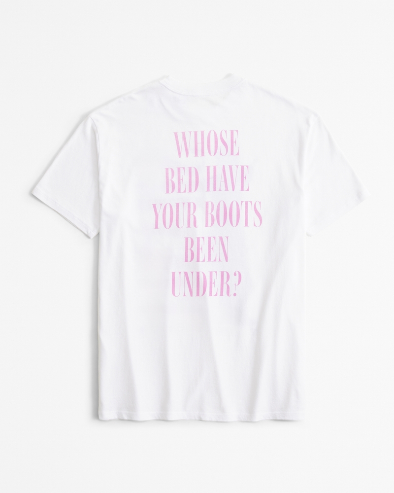 Oversized Shania Twain Graphic Tee(white,XXS)