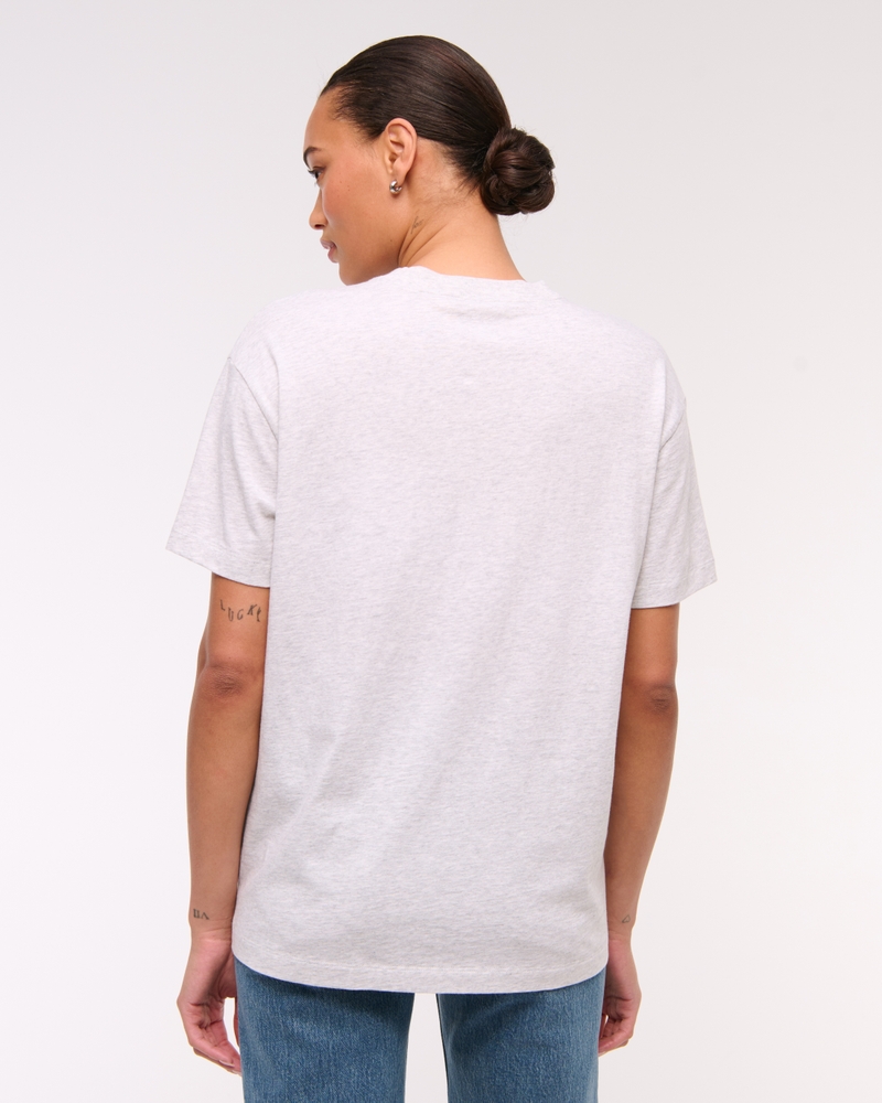 Oversized Guinness Graphic Tee(light gray,XXS)