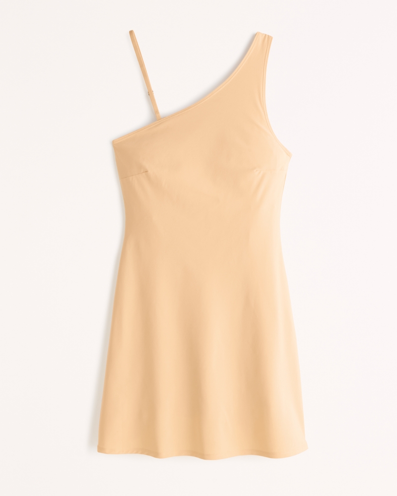 One-Shoulder Traveler Mini Dress(orange,XXS)