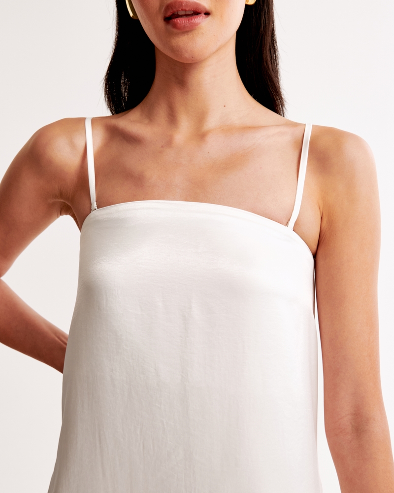 Strapless Trapeze Maxi Dress(pearl,XXS)
