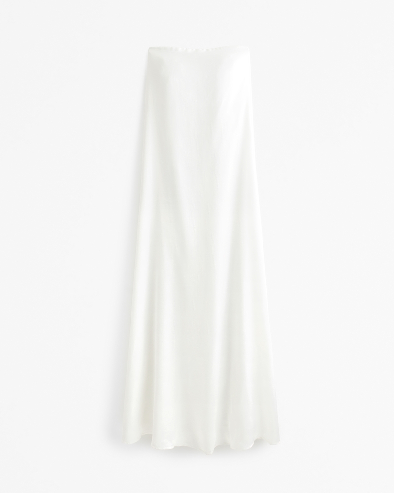 Strapless Trapeze Maxi Dress(pearl,XXS)