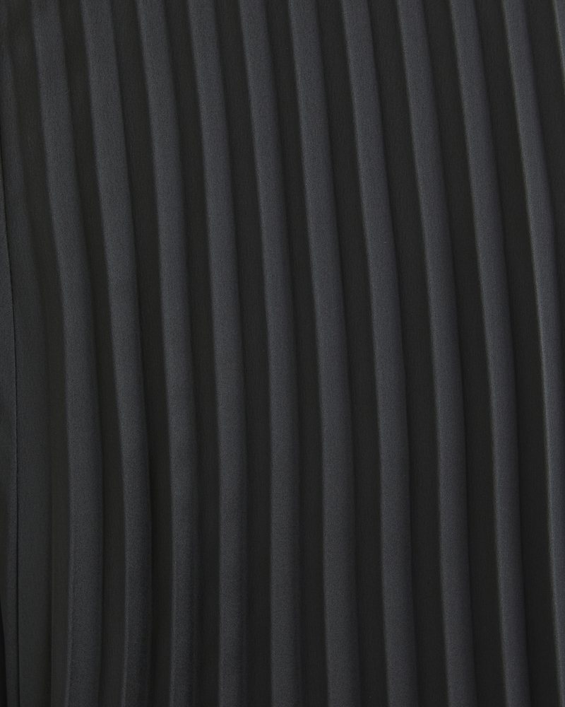 The A&F Giselle Pleated One-Shoulder Jumpsuit(black,XXS)