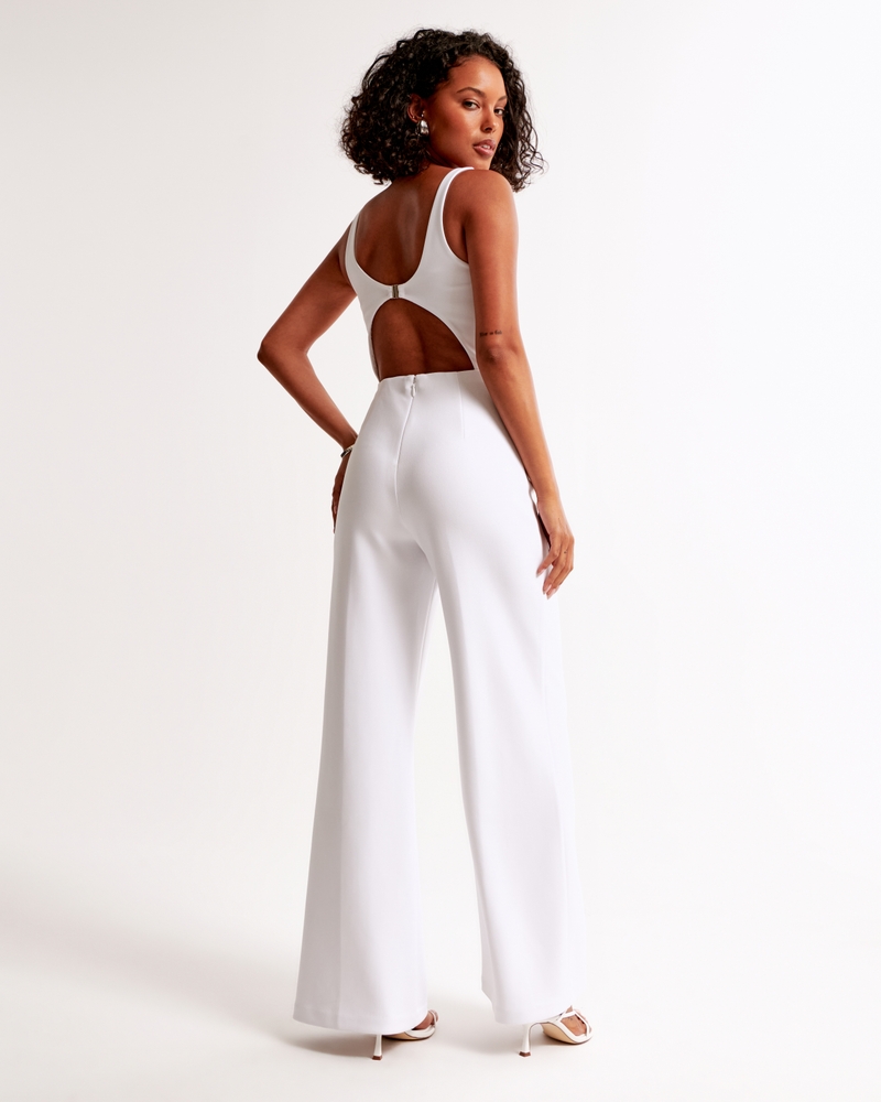 Slash Clasp-Back Jumpsuit