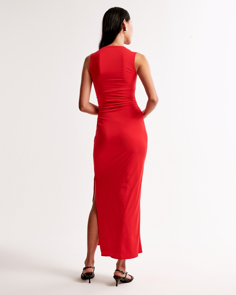 The A&F Ava Knit Maxi Dress(red,XXS)