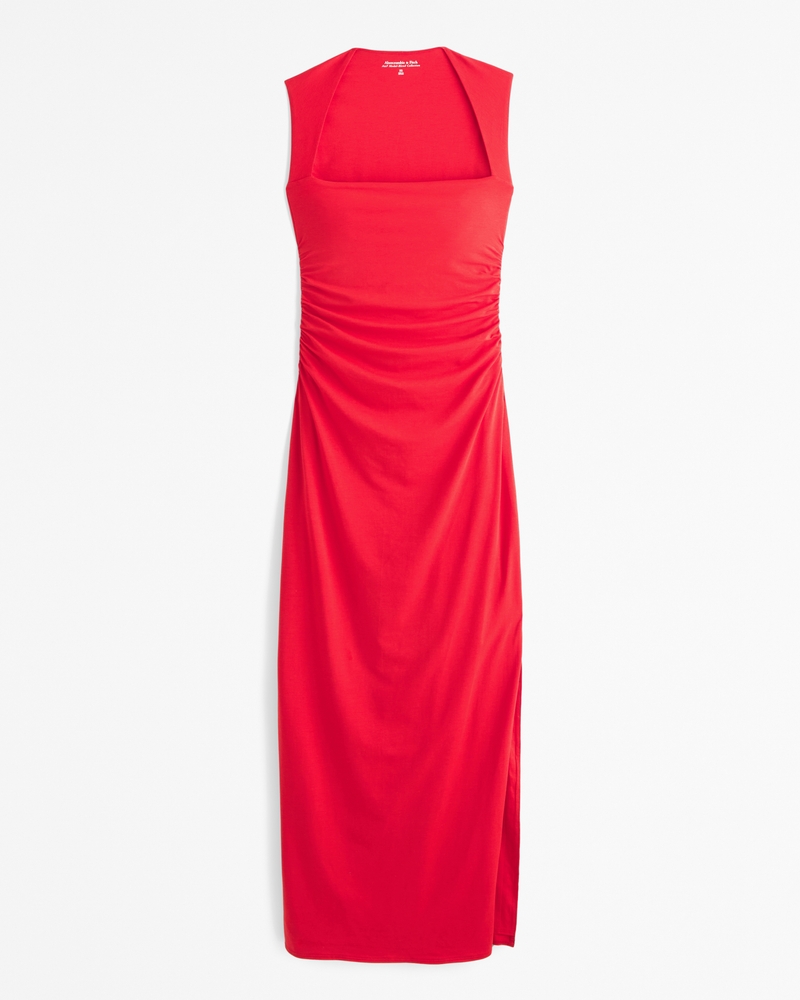 The A&F Ava Knit Maxi Dress(red,XXS)