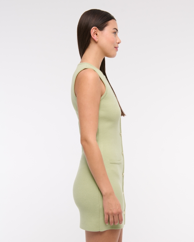 The A&F Mara Mini Sweater Dress(light green,XXS)