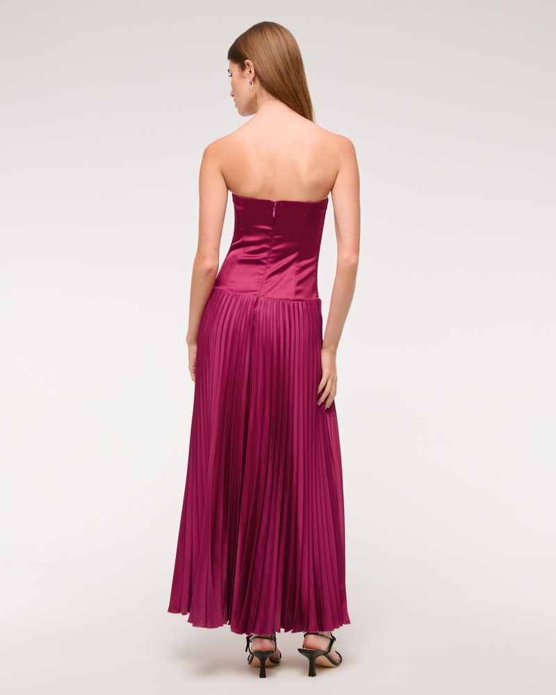 The A&F Giselle Drop-Waist Maxi Dress(berry,XXS)