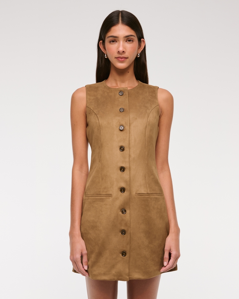 The A&F Mara Vegan Suede Mini Dress