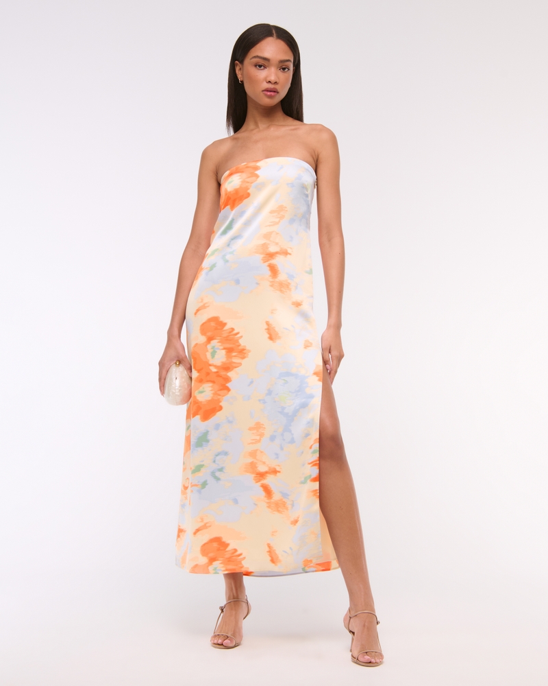 The A&F Julia Strapless Slip Maxi Dress