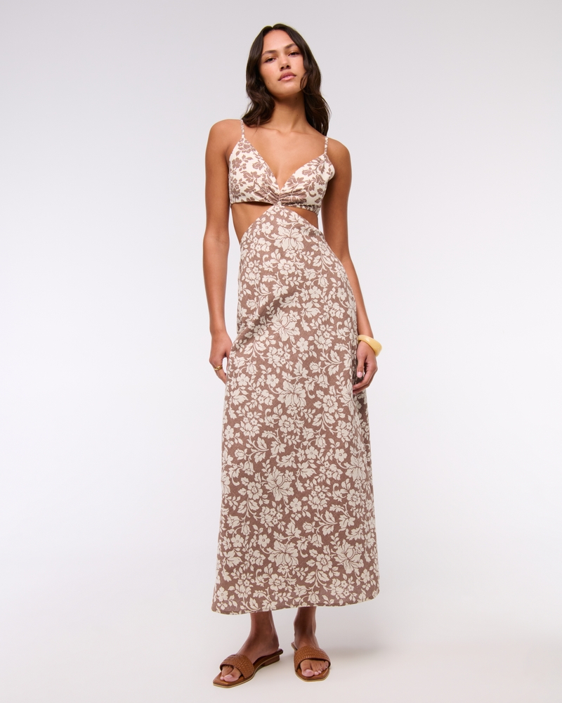 The A&F Julia Slip Cutout Maxi Dress