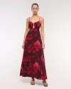 burgundy floral