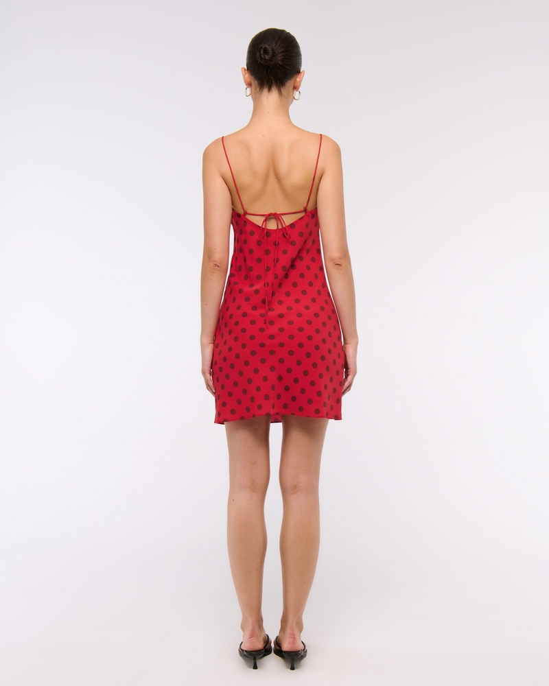The A&F Julia Slip Mini Dress(red dot,XXS)
