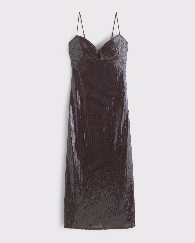 The A&F Julia Slip Sequin Midi Dress