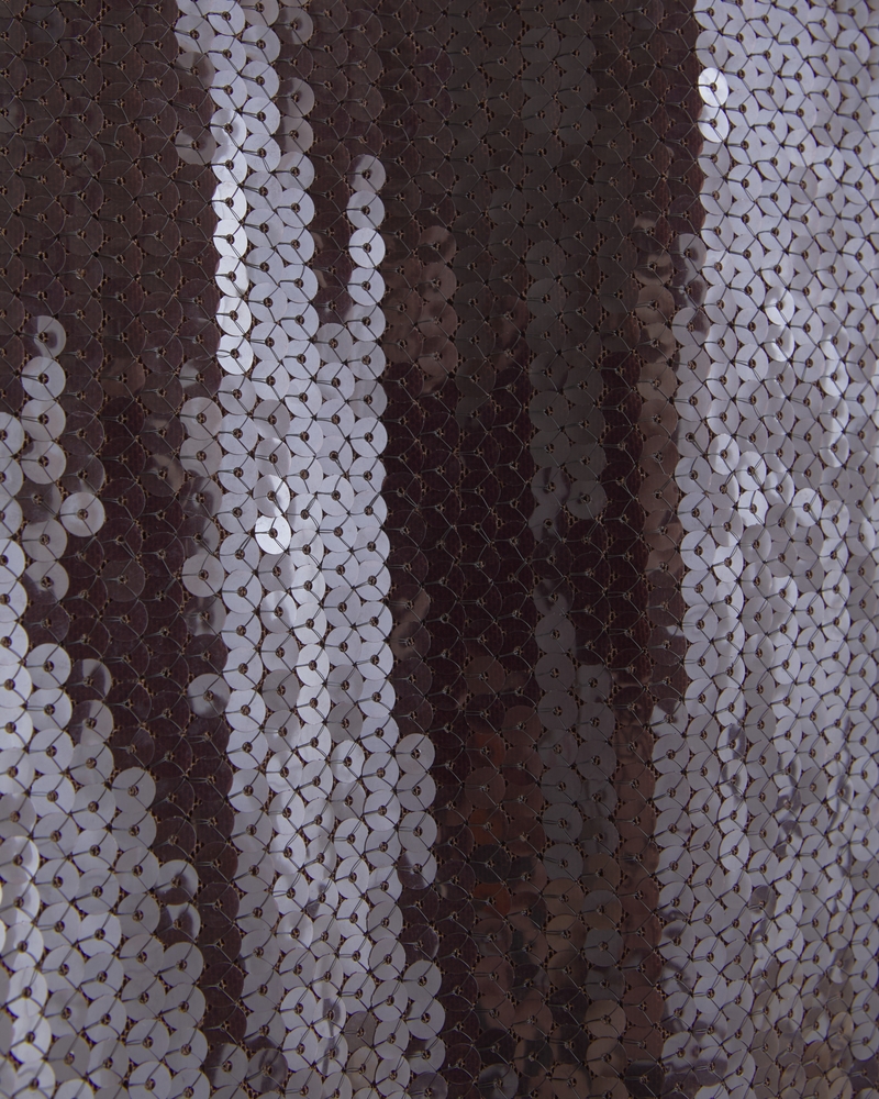 The A&F Julia Slip Sequin Midi Dress(chestnut,XXS)