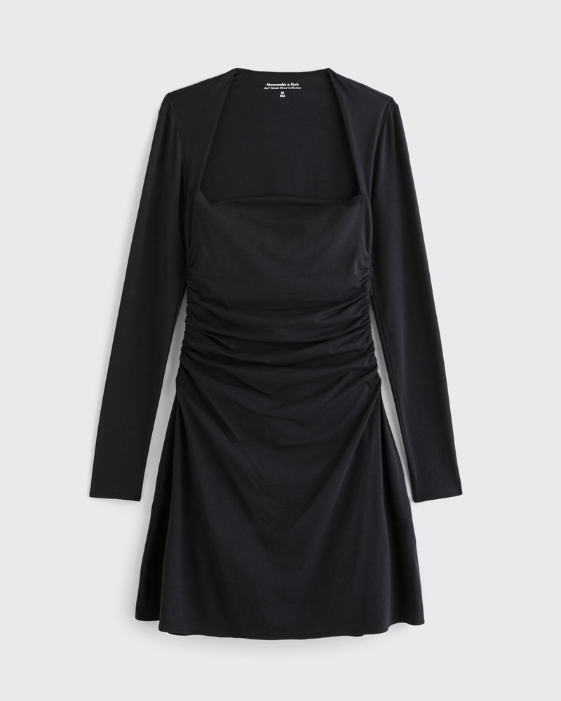 The A&F Ava Long-Sleeve Mini Dress