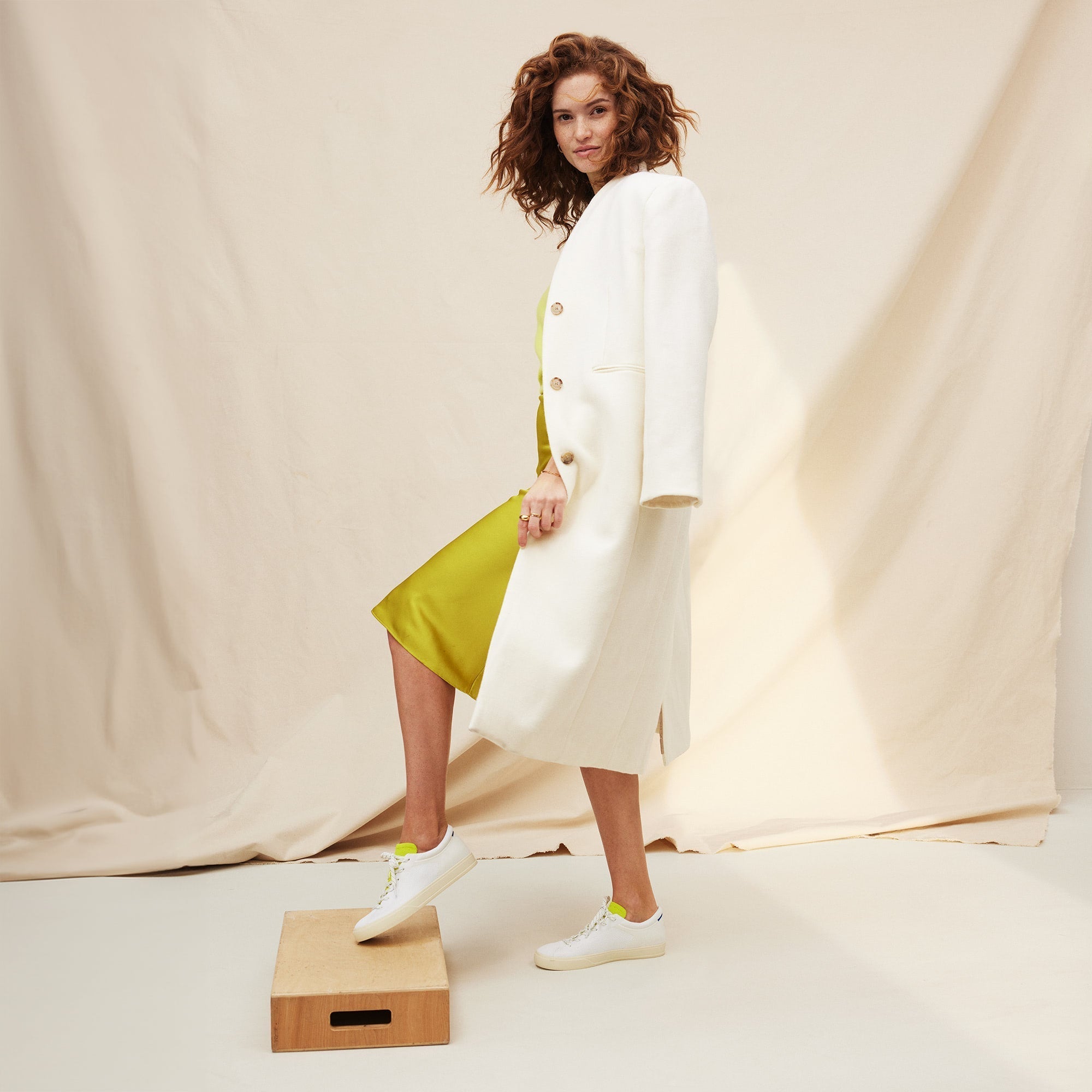The Lace Up Sneaker - Chartreuse(Chartreuse,5)
