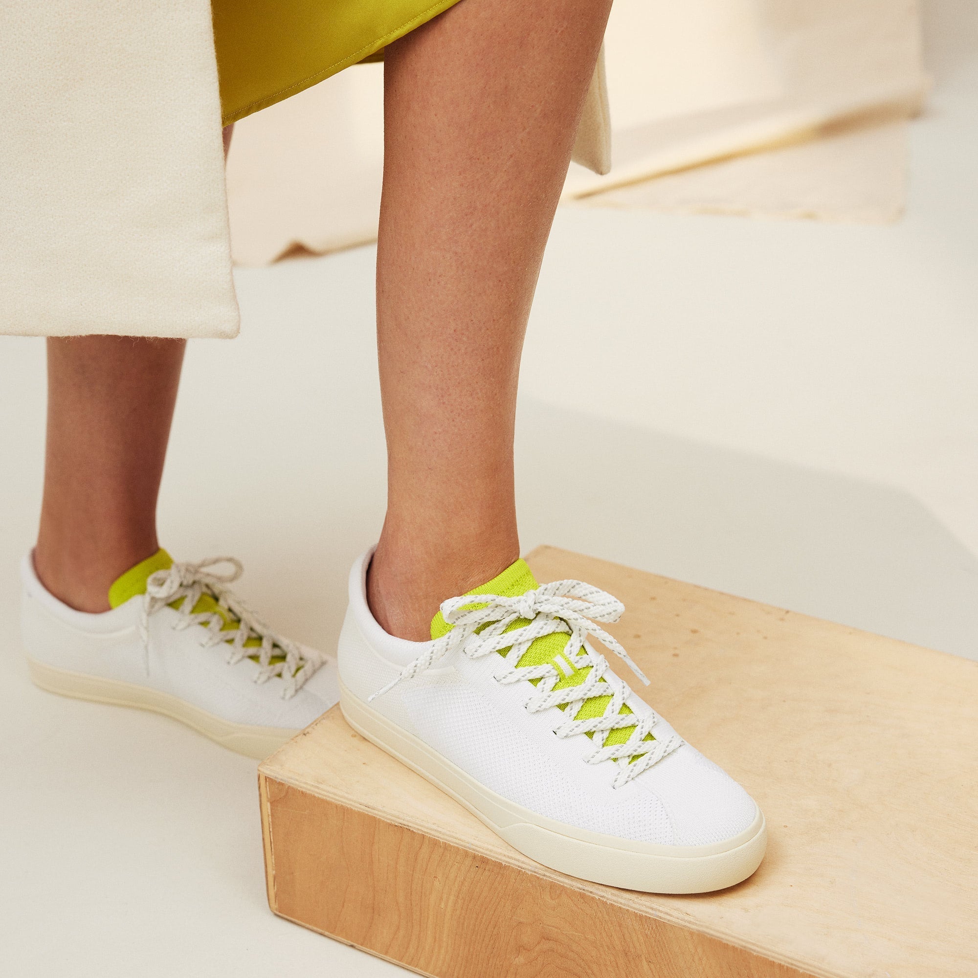 The Lace Up Sneaker - Chartreuse(Chartreuse,5)