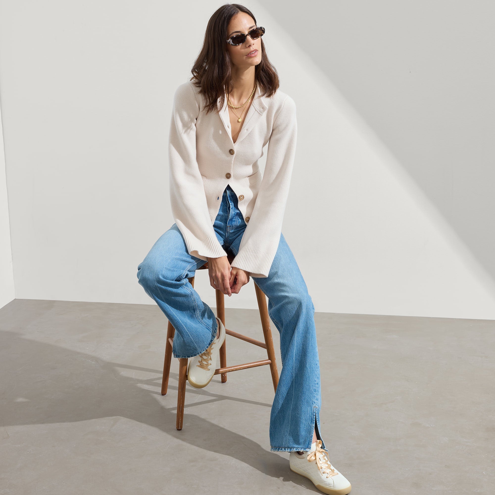 The Lace Up Sneaker - Quilted Cloud(Quilted Cloud,5)