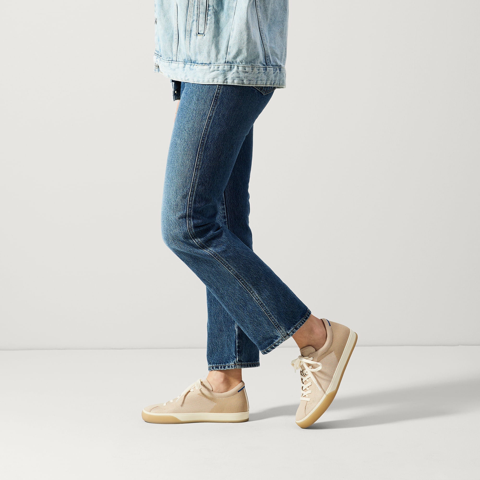 The Lace Up Sneaker - Biscuit(Biscuit,5)