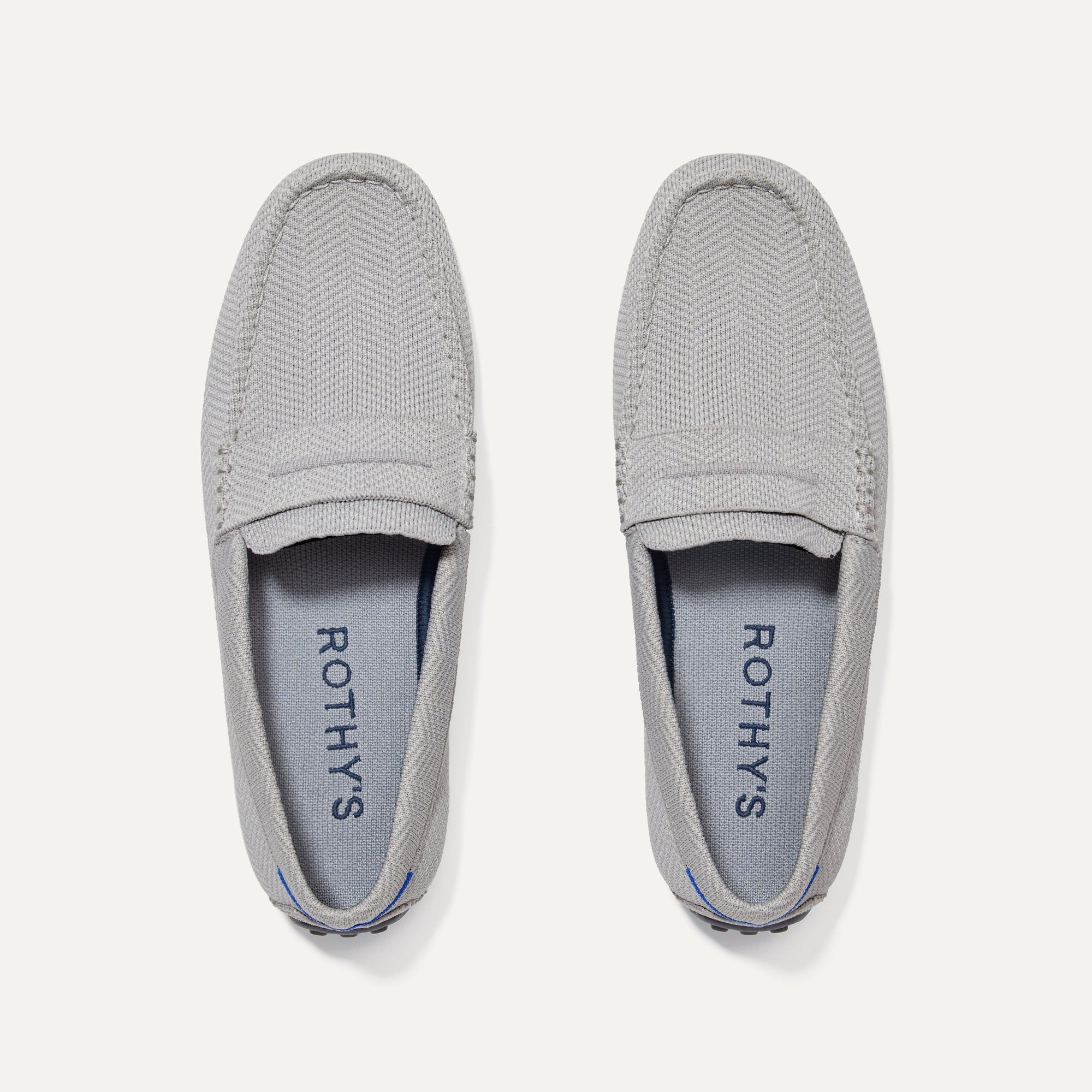The Driving Loafer - Light Grey Herringbone(Light Grey Herringbone,7)