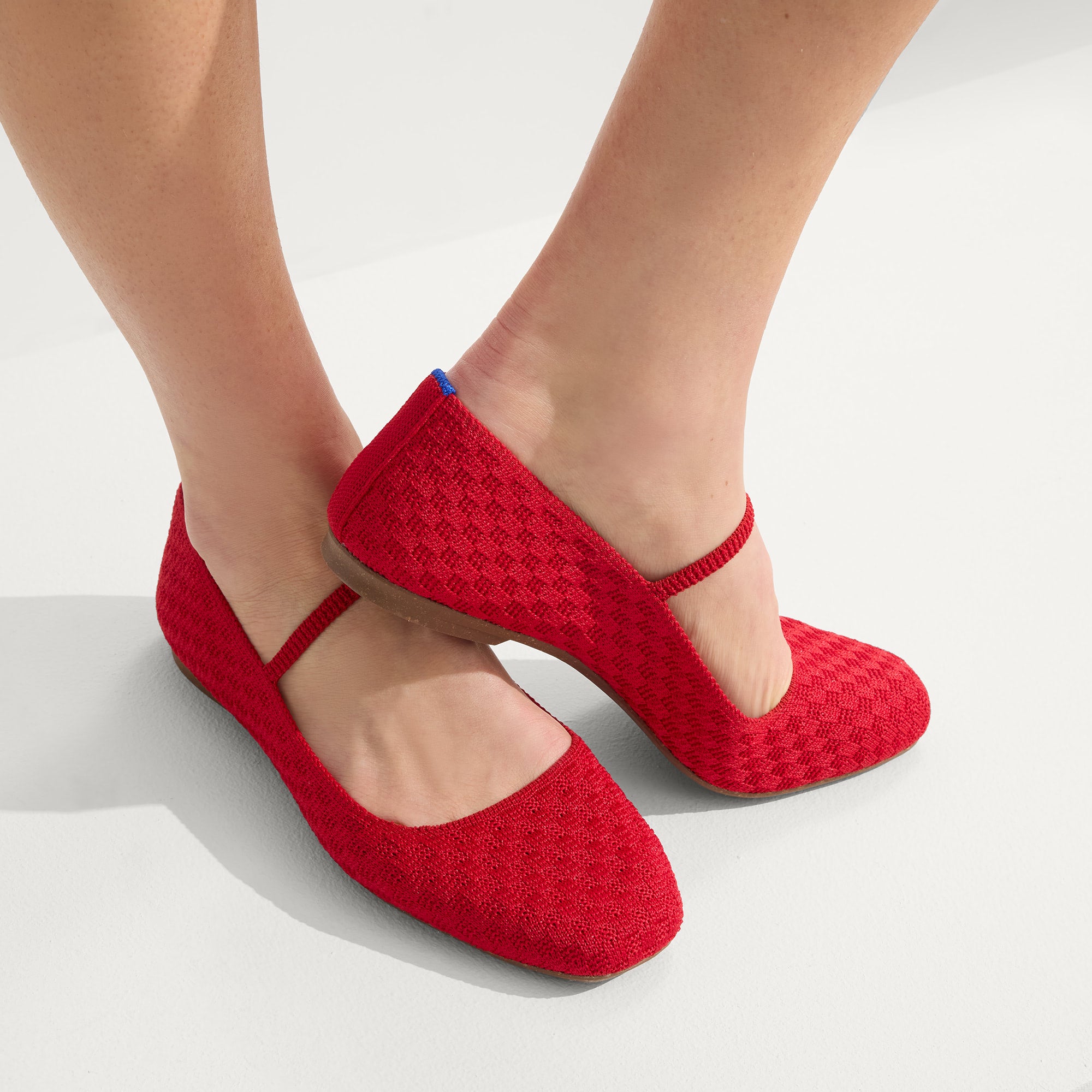 The Max Square Mary Jane - Red Crisp Basketweave(Red Crisp Basketweave,5)