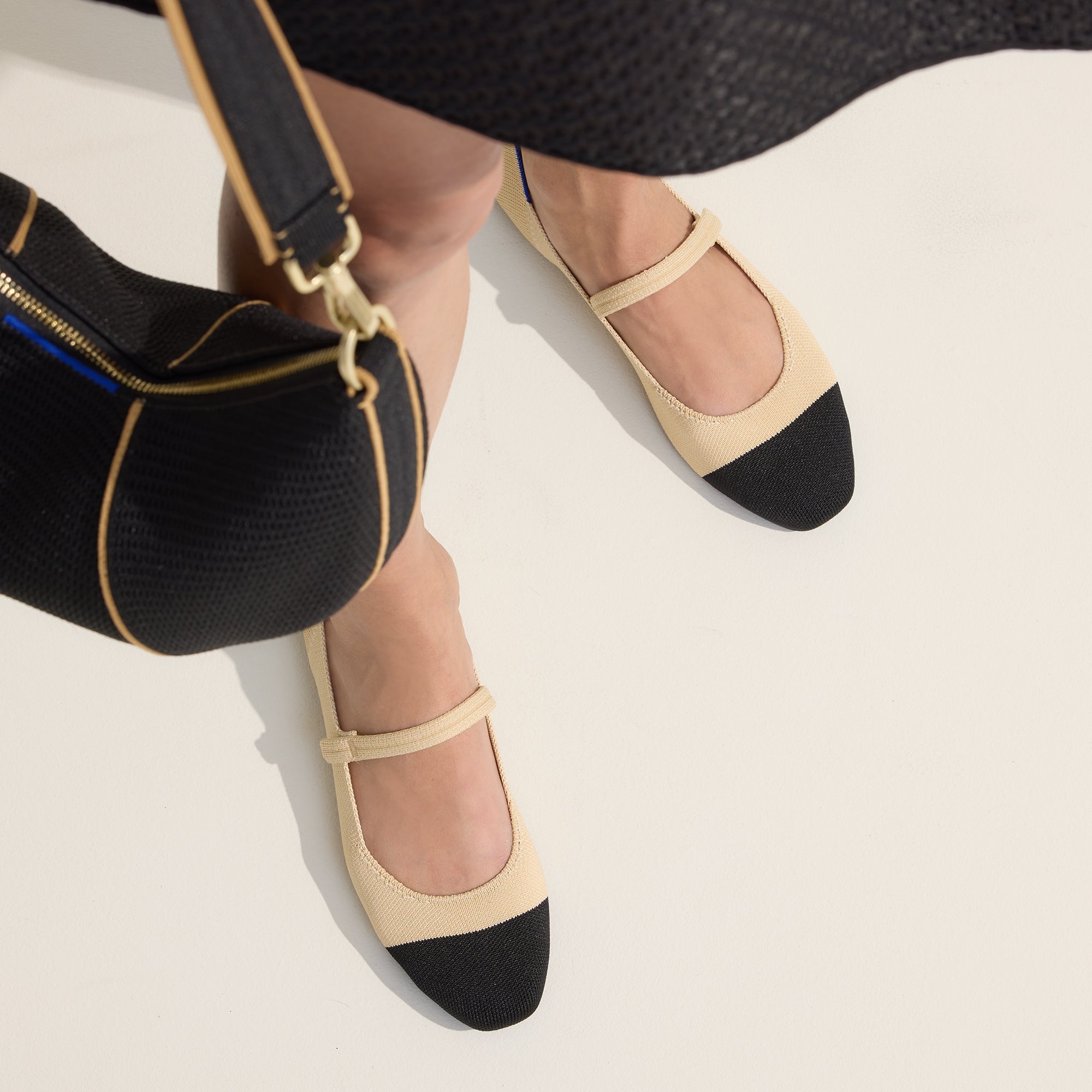 The Square Mary Jane - Cream Captoe(Cream Captoe,5)