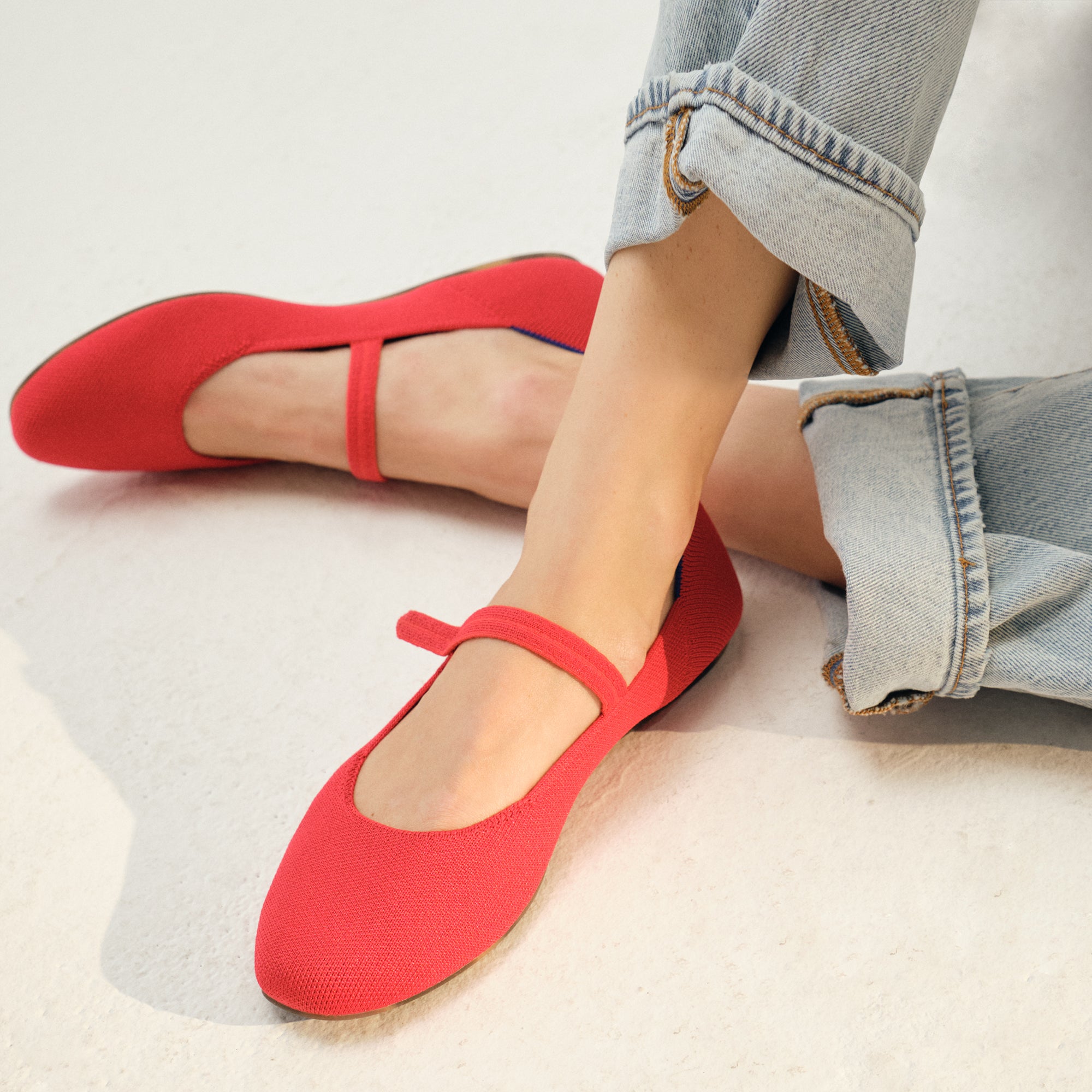 The Square Mary Jane - Lollipop Red(Lollipop Red,5)