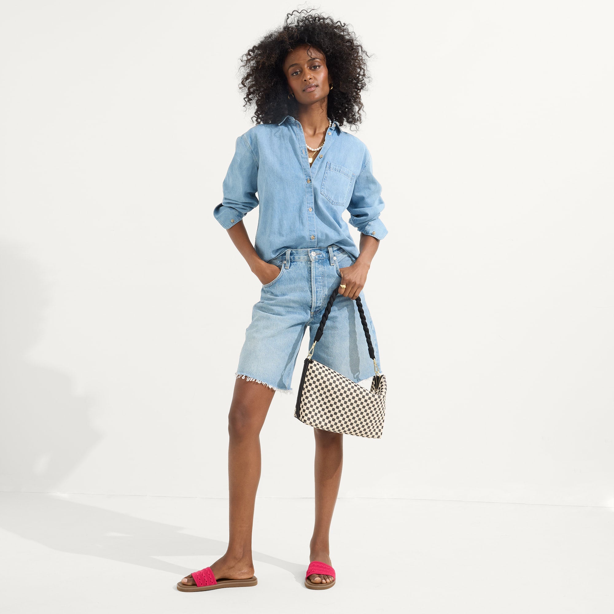 The Daily Crossbody - Tuxedo Midi Check(Tuxedo Midi Check)