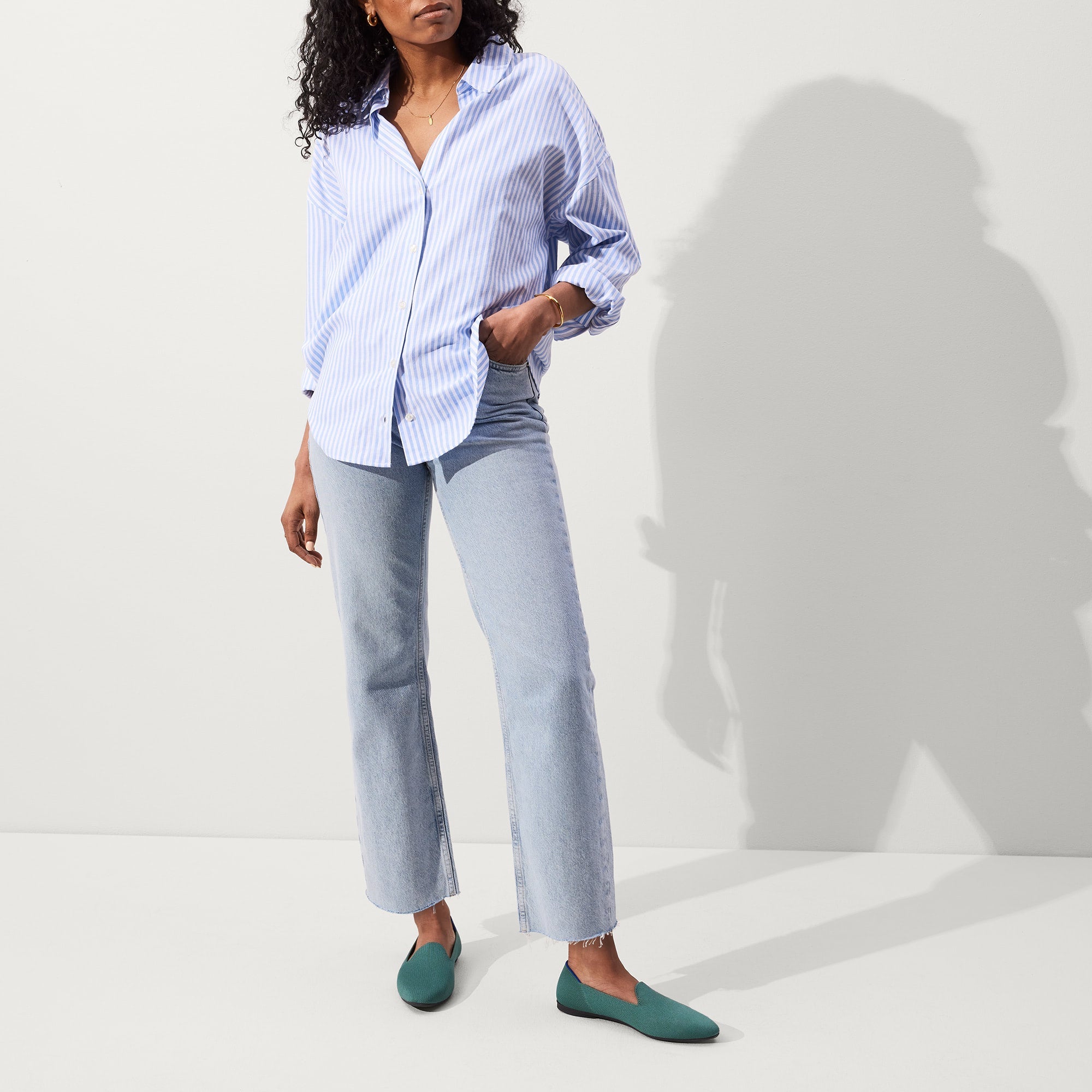 The Almond Loafer - Blue Sage(Blue Sage,5)
