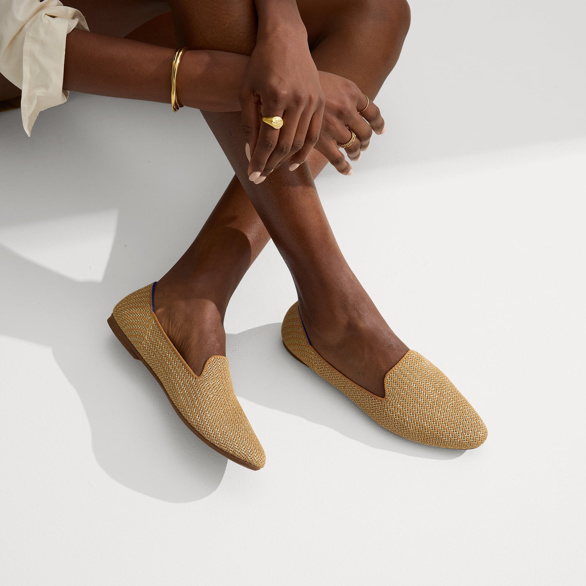 The Almond Loafer - Gold Stripe(Gold Stripe,5)