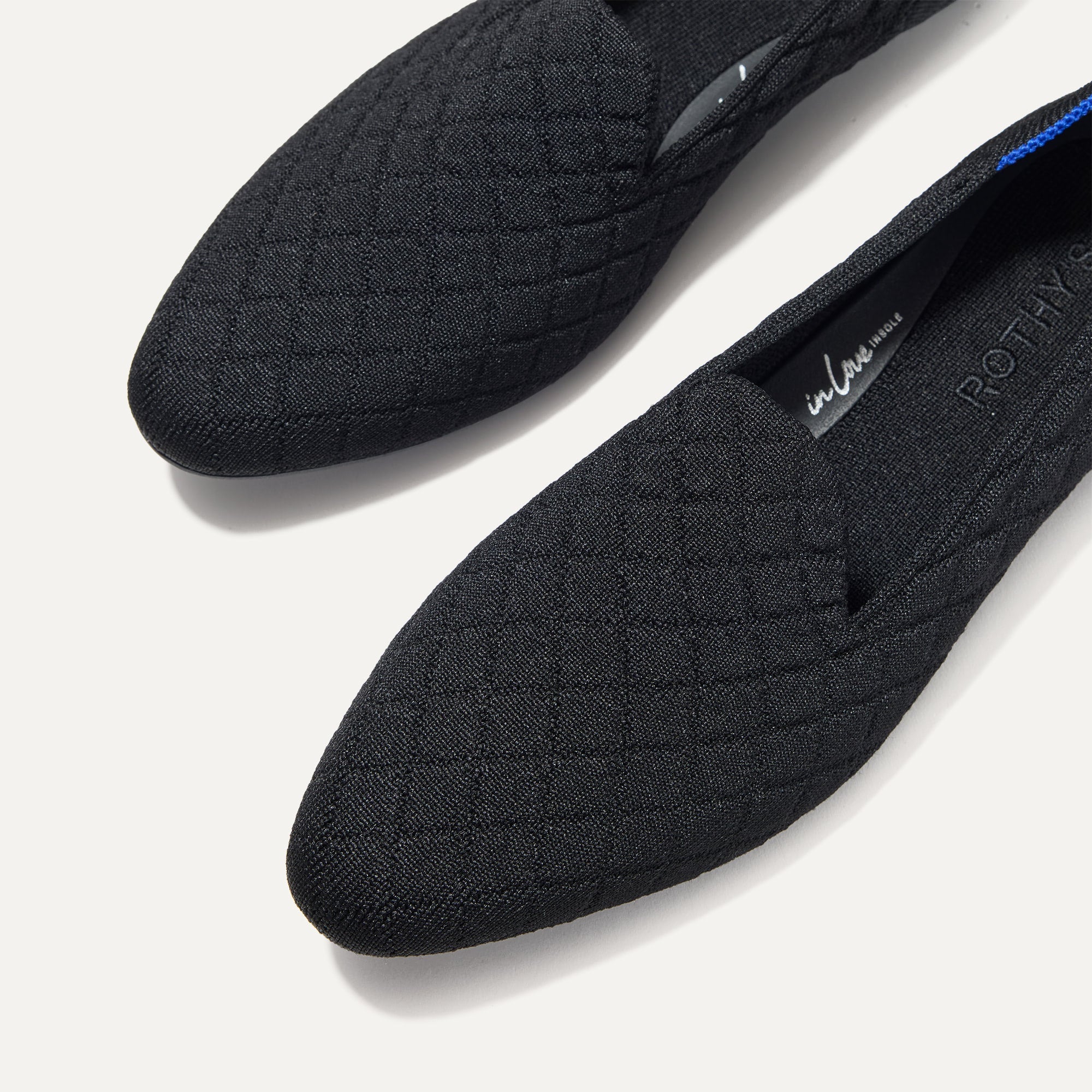 The Almond Loafer - Quilted Black(Quilted Black,5)