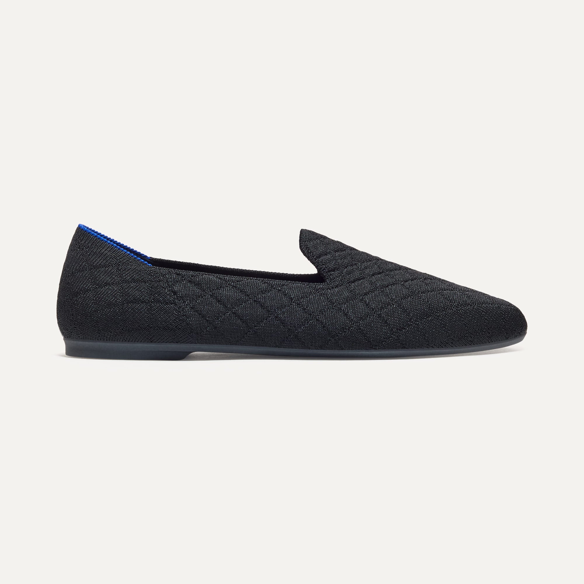 The Almond Loafer - Quilted Black(Quilted Black,5)