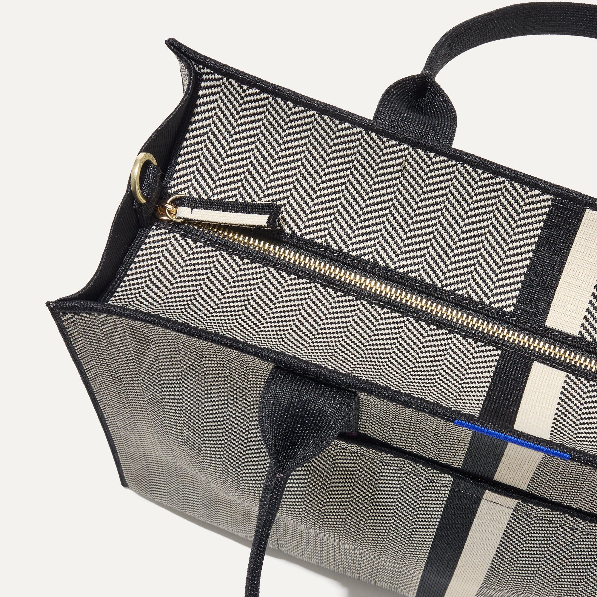 The Classic Tote - Mist Herringbone(Mist Herringbone)