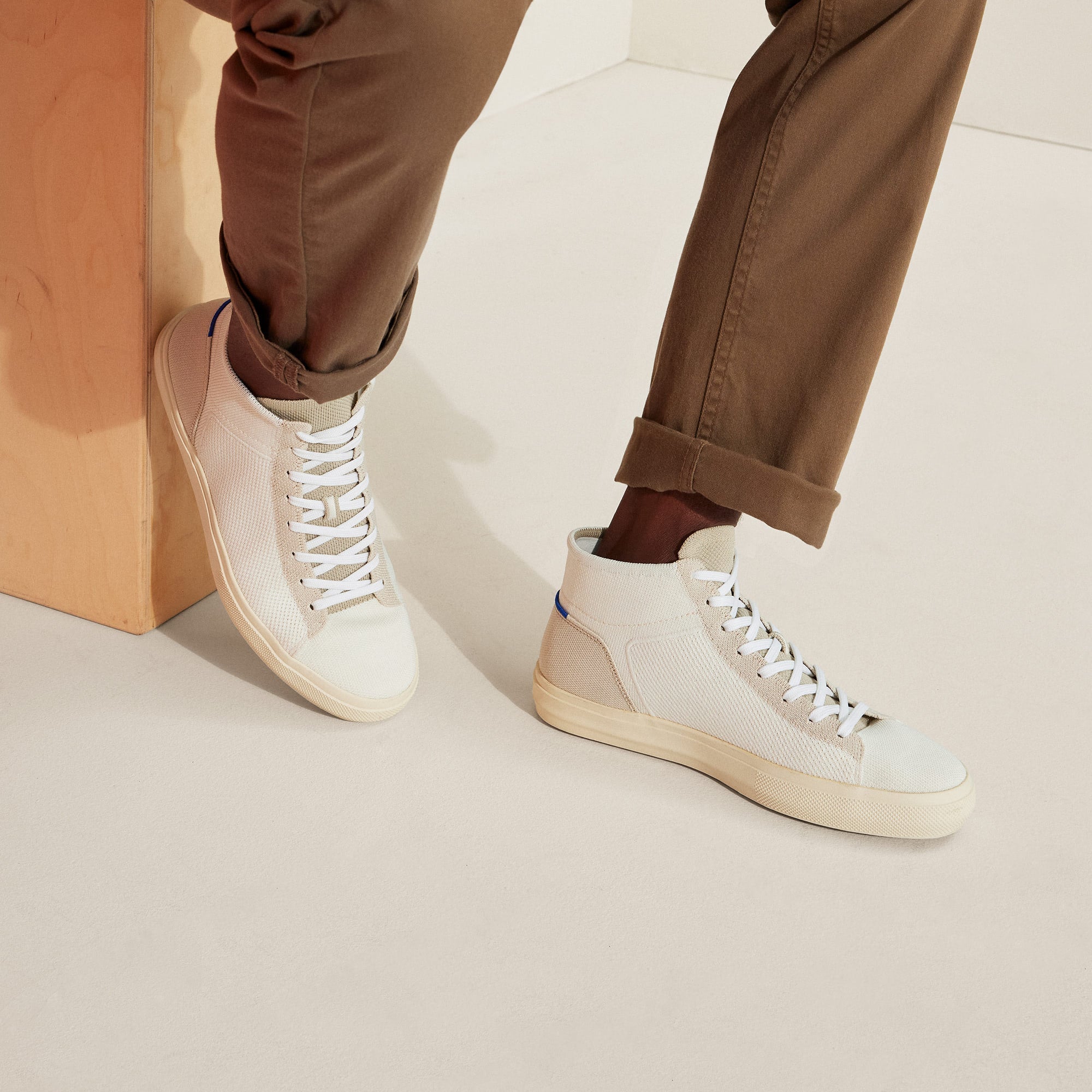 The Men's High Top Sneaker - Sand Dune(Sand Dune,7)