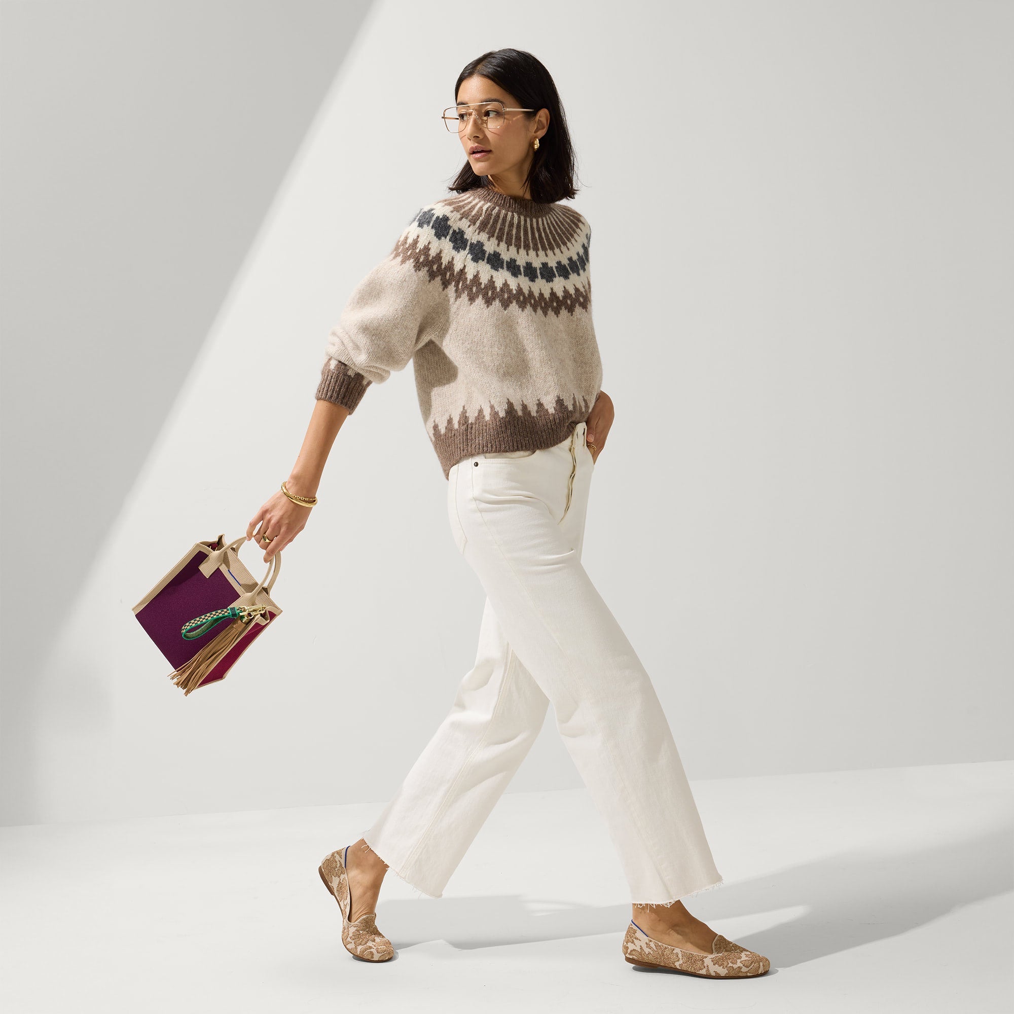 The Lounge Loafer - Gold Chantilly(Gold Chantilly,5)