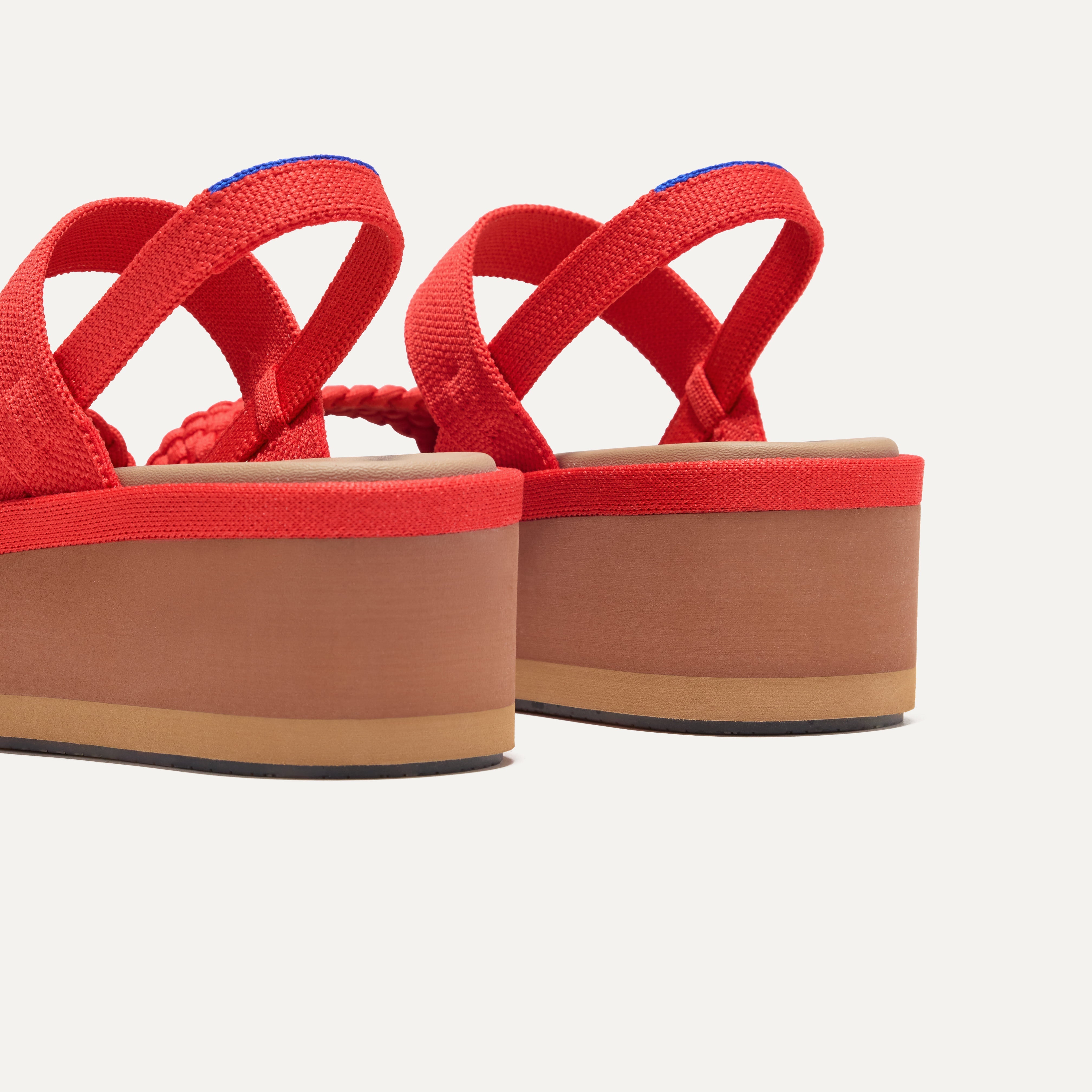 The Lightweight Wedge Sandal - Red Hot Woven(Red Hot Woven,5)
