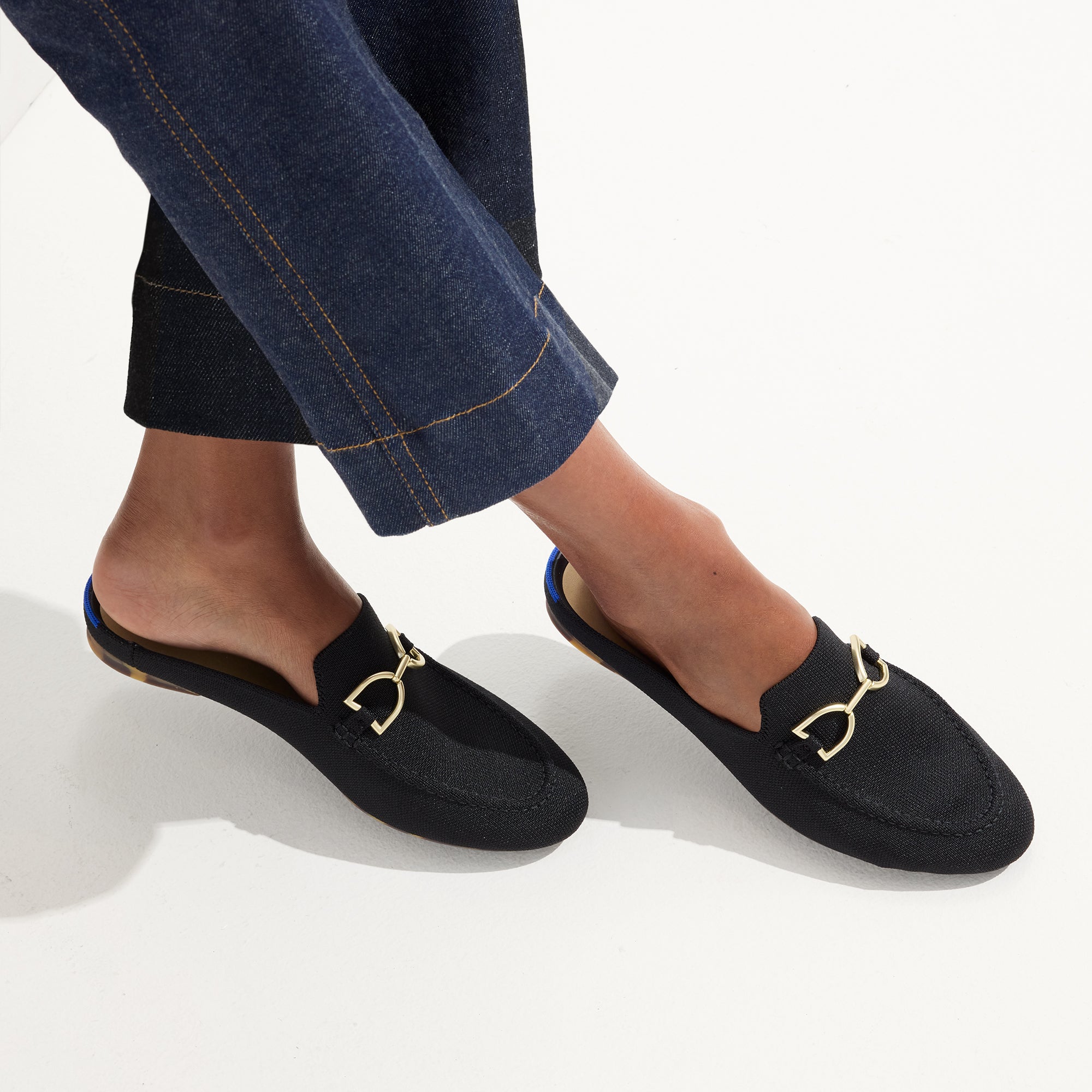 The Double Bit Loafer Mule - Black(Black,5)
