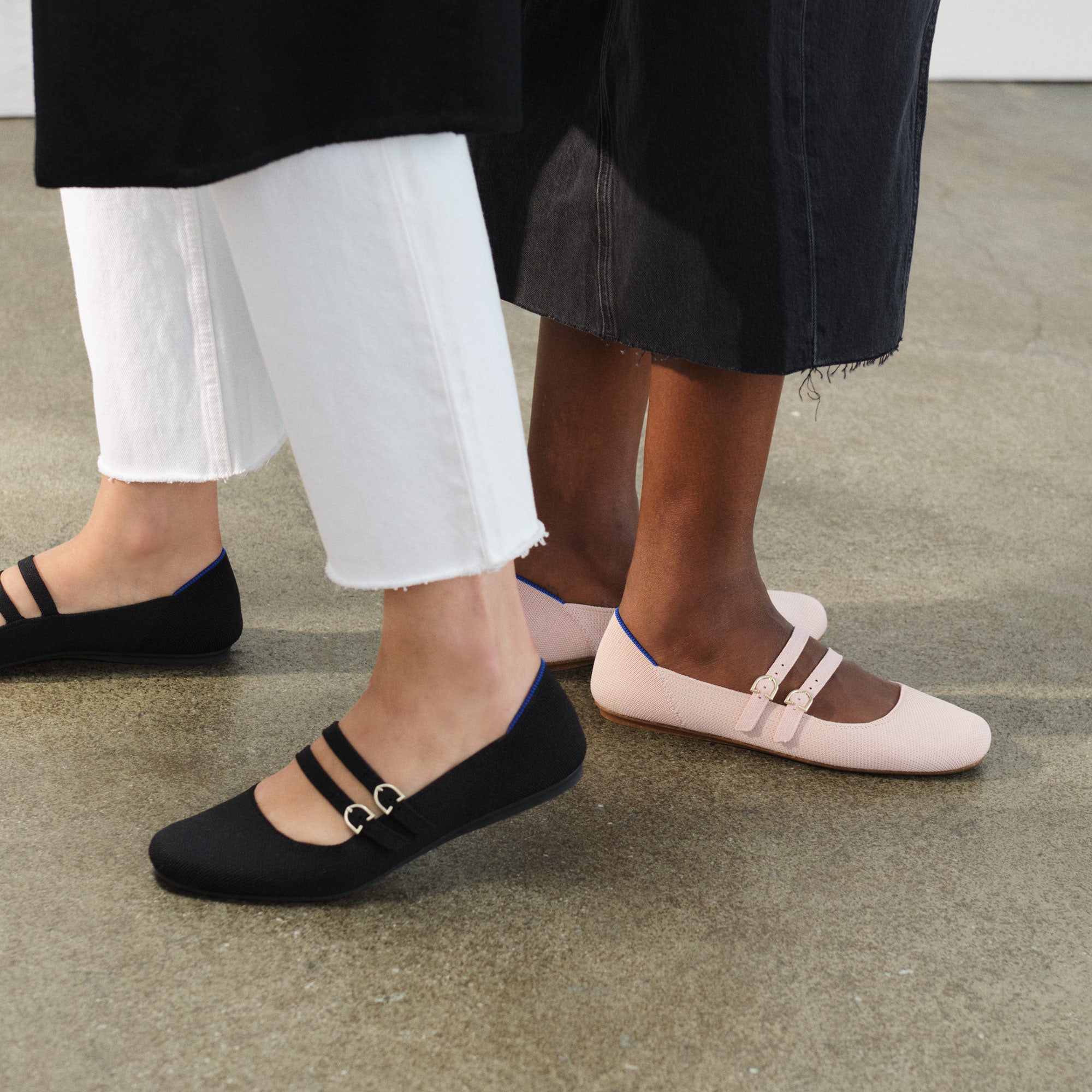 The Double Buckle Mary Jane - Ballerina(Ballerina,5)