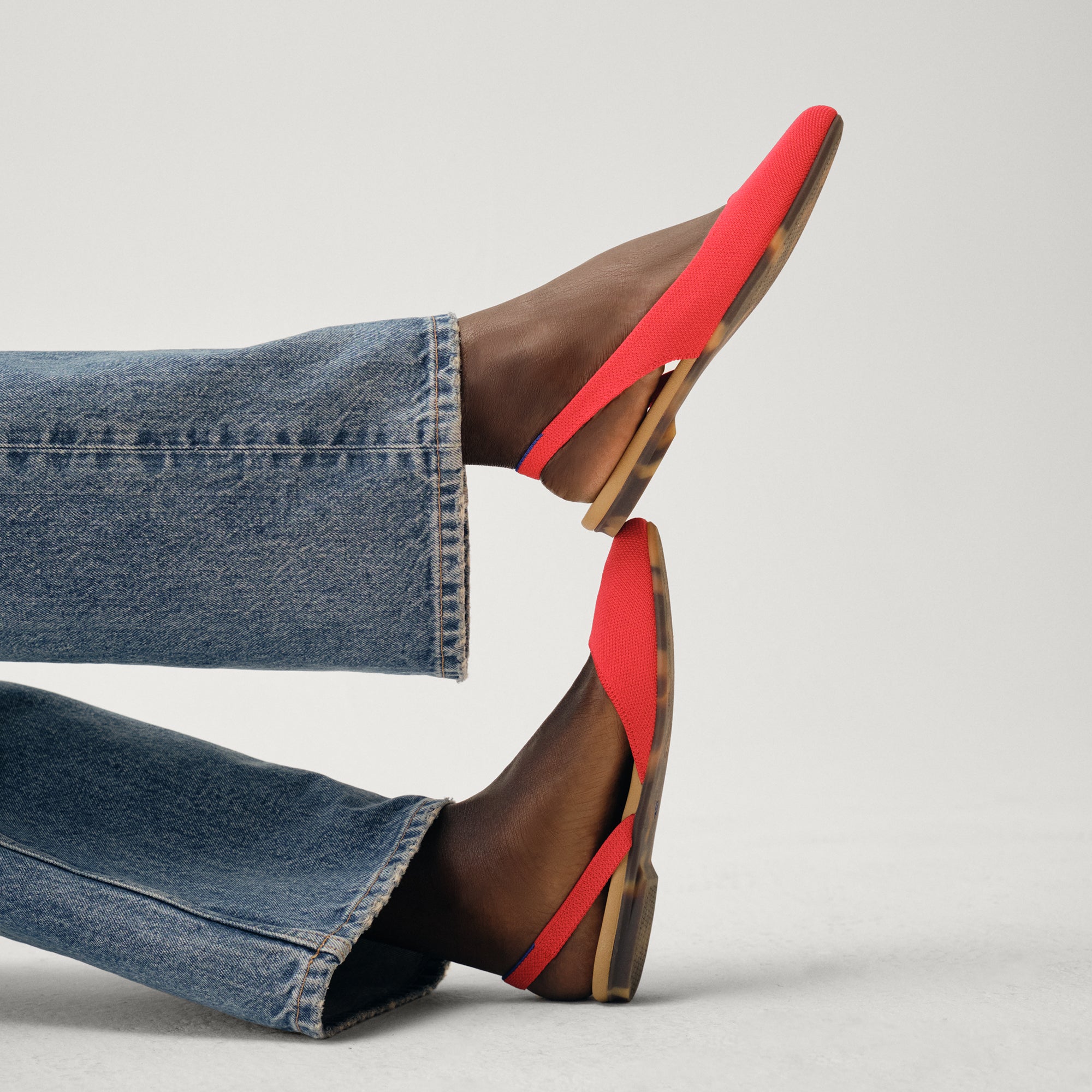 The Almond Slingback - Lollipop Red(Lollipop Red,5)