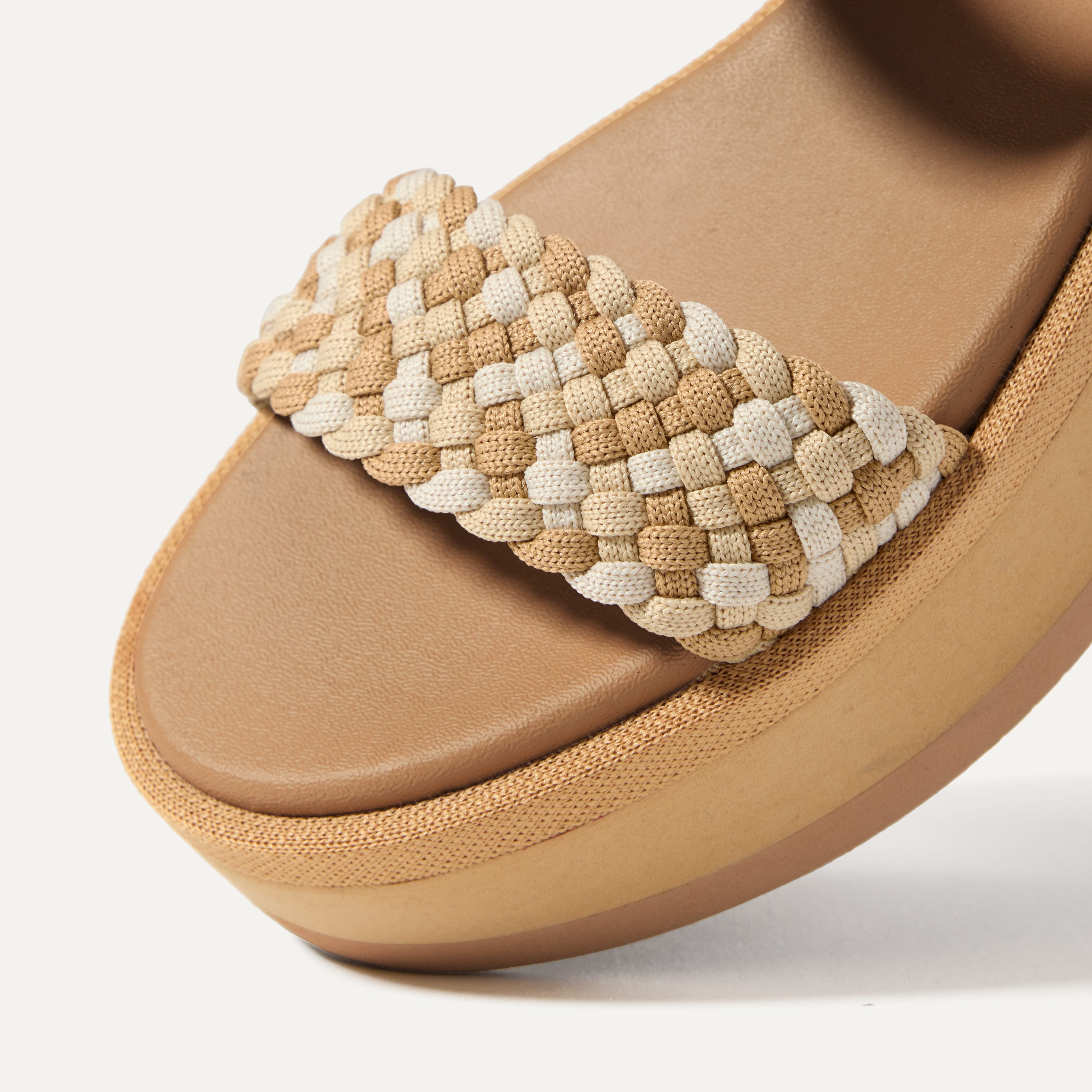 The Lightweight Wedge Sandal - Beach Sand Woven(Beach Sand Woven,5)