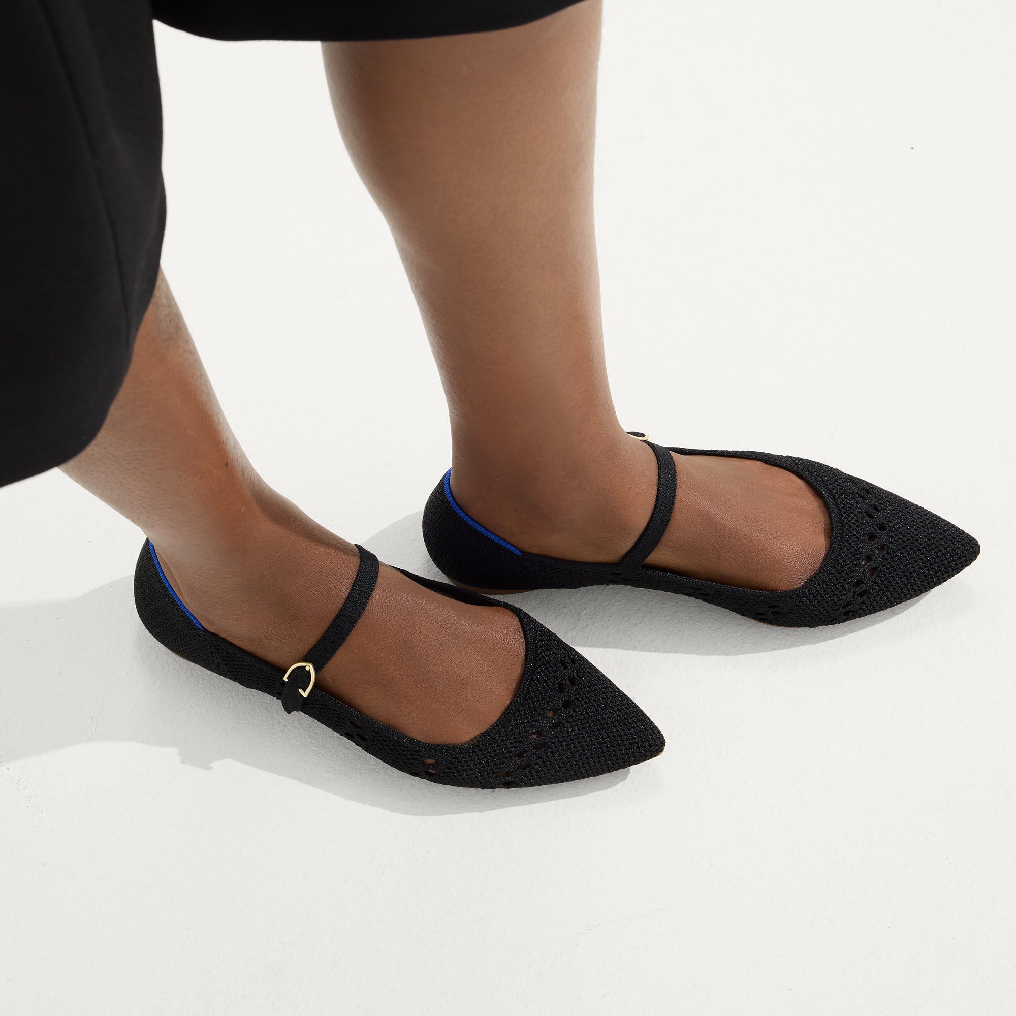 The Point Mary Jane II - Black Crochet(Black Crochet,5)