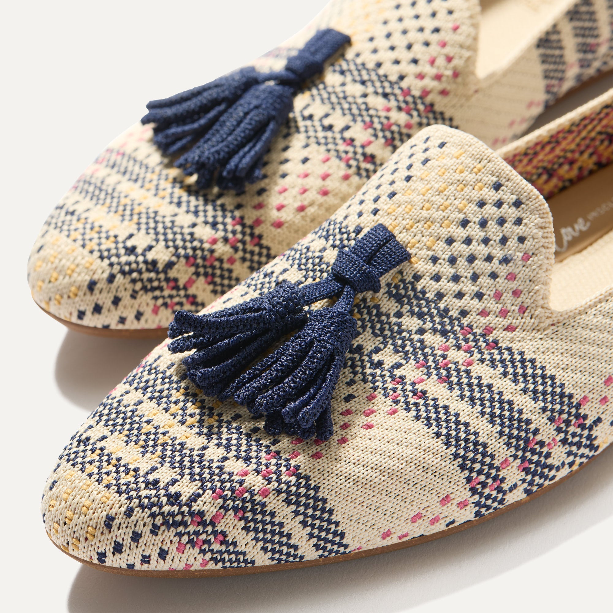 The Almond Tassel Loafer - Spring Plaid(Spring Plaid,5)