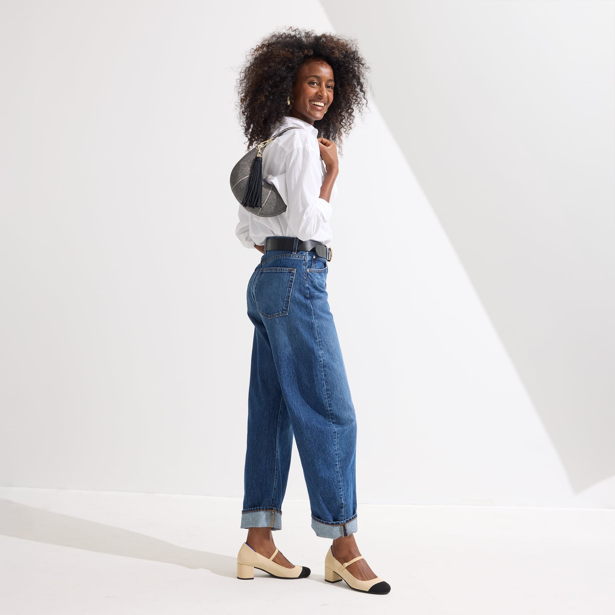 The Mary Jane Heel - Cream Captoe(Cream Captoe,5)